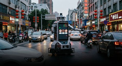 China usa robôs com inteligência artificial para controlar o trânsito em algumas cidades; Wuhu inicia operação de campo